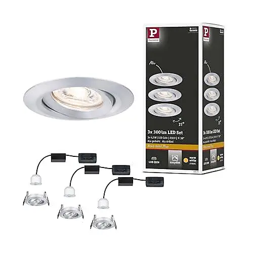 Paulmann Nova Mini Led Spots Encastr S Coin Rond Orientables Incl