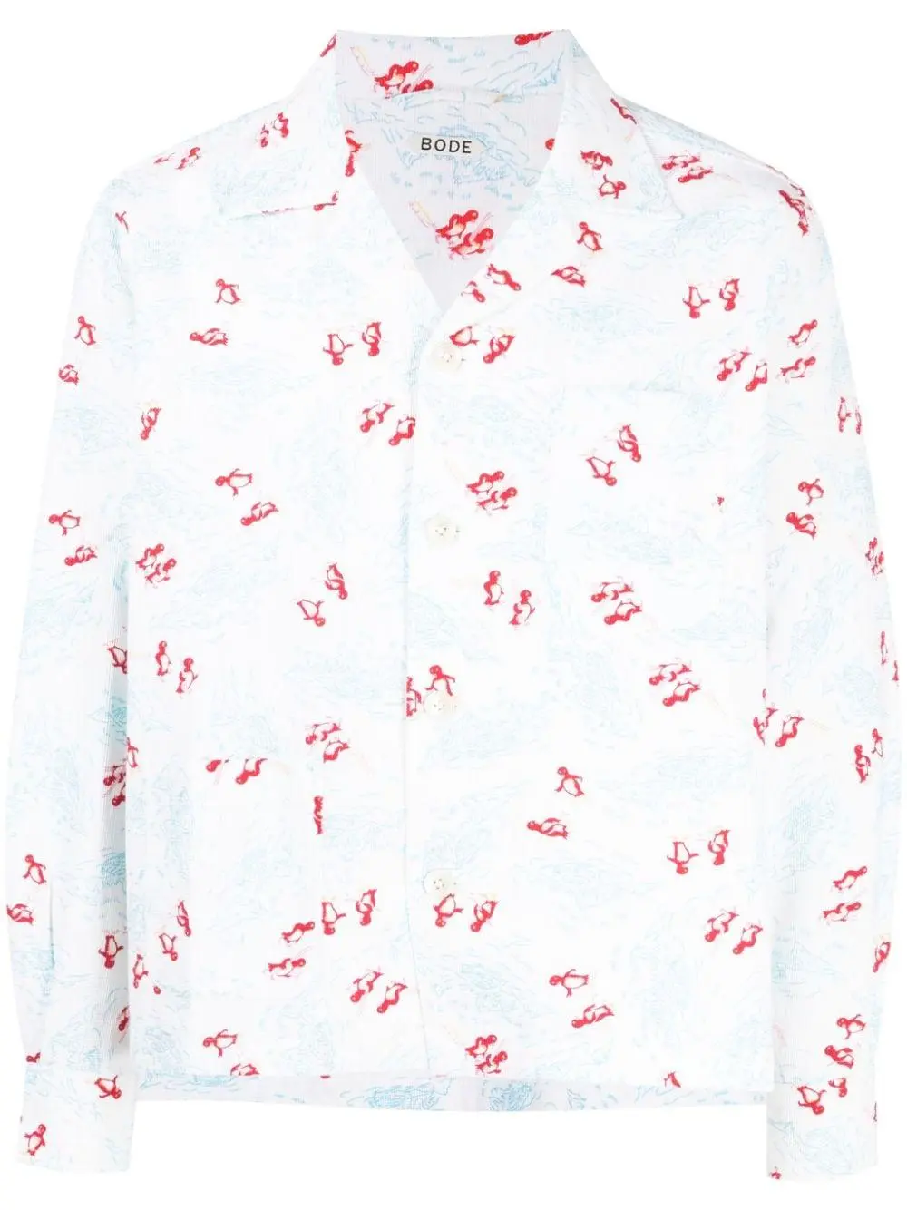 Bode Multicolor Blooming Border Shirt
