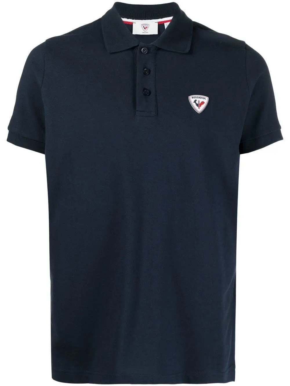 Rossignol logo-crest cotton polo-shirt - White