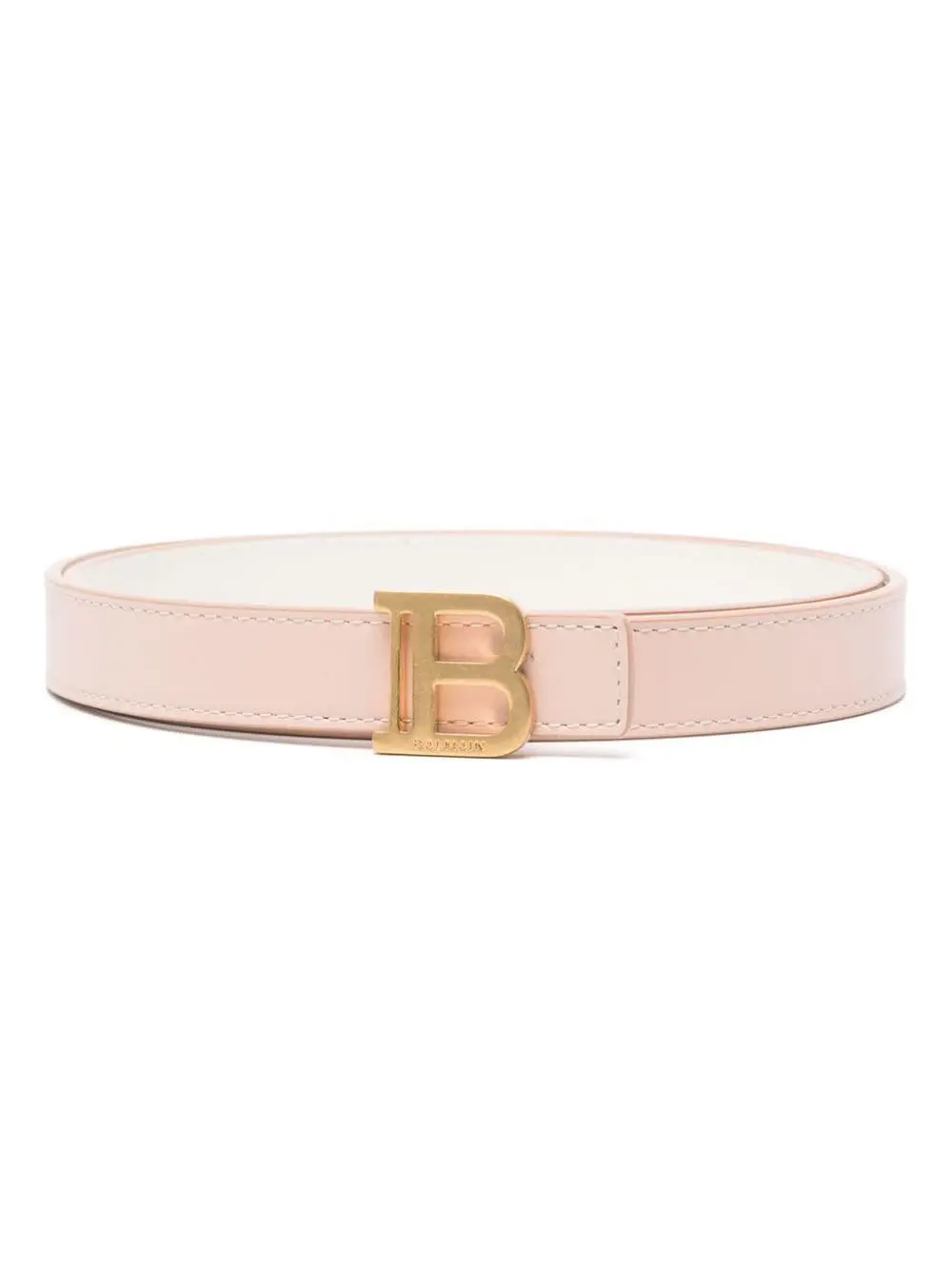 Balmain logo-buckle leather belt - Blue