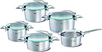 Suitable For Induction 1.9 L 16 cm Diameter Fissler solea Stainless Steel Saucepan With Glass Lid 016-110-16-000/0 Oven-safe 