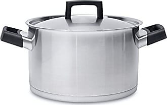 BergHOFF Neo Asparagus Induction Safe Cooking Pot with Strainer and Glass Lid 24 cm Silver 