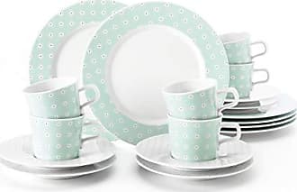 Serie Rondo Fr/ühst/ücksteller beinhaltet je 6 Speiseteller Seltmann Weiden Kombiservice 30-teilig wei/ß Kaffeeober- und Untertassen Suppenteller Set f/ür bis zu 6 Personen