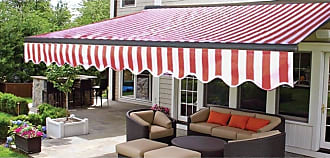 ALEKO Fabric Replacement For 8x6.5 Ft Retractable Awning Blue/White Color
