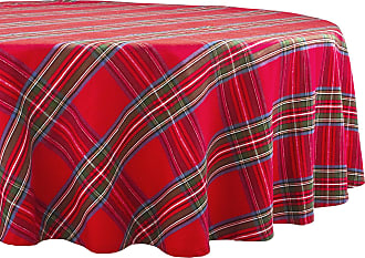 14" x 70" C & F Quilted Christmas Red Tartan Plaid Table Runner