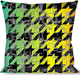 Buckle Down Stripe Black/Yellow Throw Pillow Multicolor 