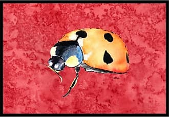 Carolines Treasures 8868MAT Lady Bug on Red Indoor or Outdoor Doormat Multicolor 18 x 27