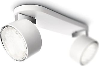 Metallo Bianco Philips Streamers Spot Singolo Lampadina RE 9 W Inclusa Tondo 