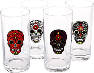Skull Face Heavy Base Whiskey Shot Glasses Set Of 6 Party Home Entertainment Din