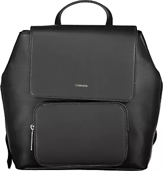 Calvin klein black shops leather backpack