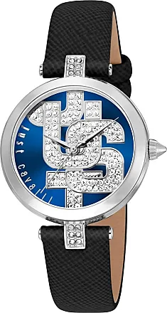 NIB deals Women's JUST CAVALLI Logo Leather Strap Watch, 34mm