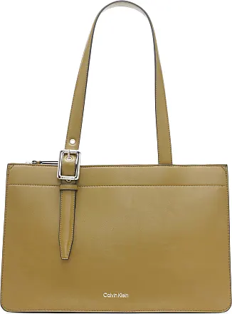 Calvinkline Canvas, leather Bag, Beige, store Olive color women bag