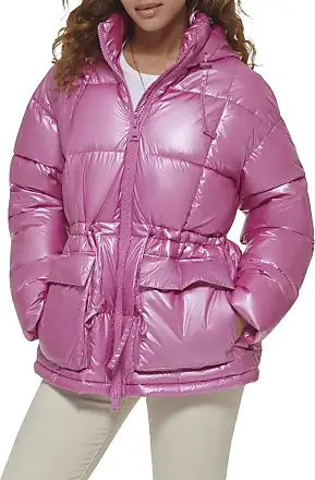 Levi's shops Women's Sherpa Trimmed Hot Pink Puffer Coat. Size M.