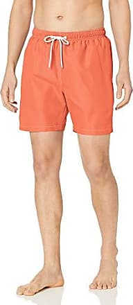 mens coral swim trunks