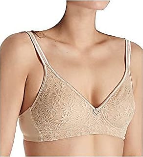 Warner's Womens Daisy Lace 2-Ply Wirefree Bra, Sand, 40D