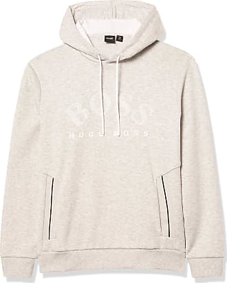 hooded sweatshirt with logo and reflective detailing
