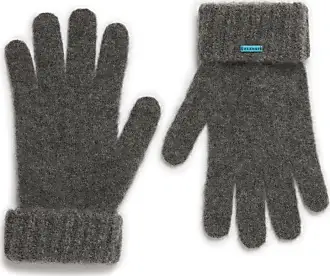 Alanui Finest cashmere-silk gloves - Grey