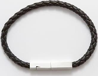 Bottega Veneta, Braided Leather & Sterling-silver Bracelet