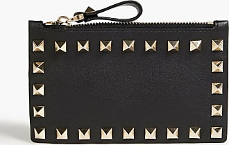 Valentino Garavani Rockstud Flap Leather Wallet on Chain, Rouge PUR, Women's, Small Leather Goods Wallets