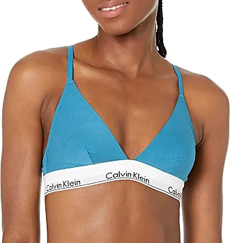 Calvin Klein Modern Cotton Collection Cotton Blend Racerback Bralette In  Iceland Blue