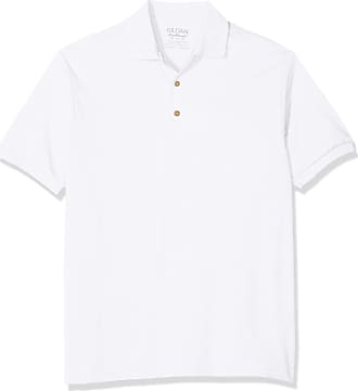 Gildan Mens DryBlend Adult Jersey Polo Shirt, White, Medium (Size: M)