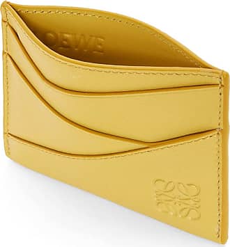 Loewe Women's Luxury Anagram Square Key Cardholder in Pebble Grain Calfskin - Red - Wallets