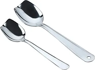 2/6/12pcs Stainless Steel Serving Spoon, Durable Eating Spoon, Cake Spoon,  Ice Cream Spoon, Catering Spoons For Buffet Banquet Afternoon Tea, Kitchen