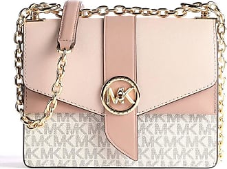 Michael Michael Kors Greenwich Small Leather Convertible Crossbody Bag Soft Pink