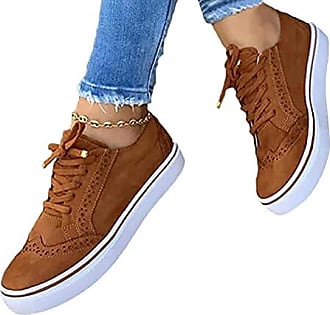 Minetom Femmes Compensé ­Chaussures Casual Baskets à Enfiler Suède Plateforme Confortable Antidérapant Mocassins Loafers Sneakers 