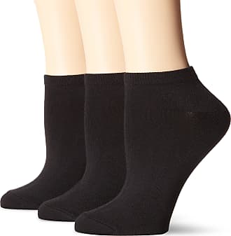 Hanes Womens Comfortsoft No Show, Black, Shoe Size 5-9 (Pack of 3)