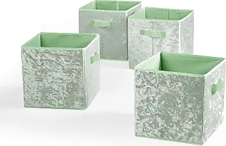 iDesign Recycled Plastic Medium Storage Bin with Handles and Paulownia Wood Lid