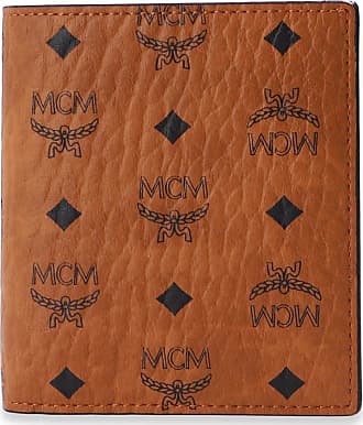MCM Heritage Money Clip Wallet in Orange for Men