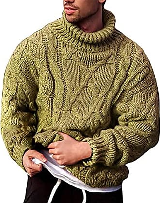 Pull en tricot pour femme - Pull chaud - Mode - Col roulé - Oversize -  Fermeture éclair - Pull en tricot