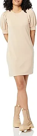 Essentials Women's Supersoft Terry Relaxed-Fit Short-Sleeve  Puff-Sleeve Dress (Previously Daily Ritual), Beige, X-Small : :  Clothing, Shoes & Accessories