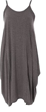 Re Tech UK Womens Ladies V-Neck Baggy Lagenlook Cami Vest Top Strappy Plain Oversize Loose Hanky Casual 