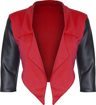 Be Jealous Womens Ladies 3//4 Turn Up Sleeve Open Front Collar Casual Coat Blazer Jacket