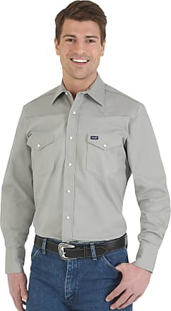 Winwinus Mens Metallic Premium Long Sleeve Hot Stamping Western Shirt 