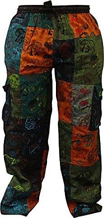 hippie pantalon shopoholic fashion délavé coton rayures pantalon sarouel