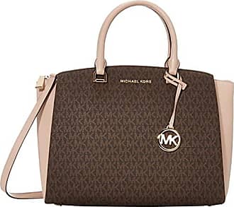 pink and brown michael kors purse