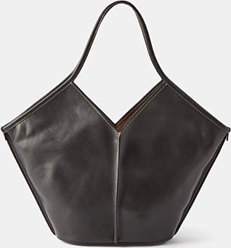 Hereu Espiga Mini Shiny Braided Top-handle Bag In Black