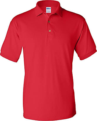 Gildan Adult DryBlend Jersey Short Sleeve Polo Shirt (3XL) (Red)