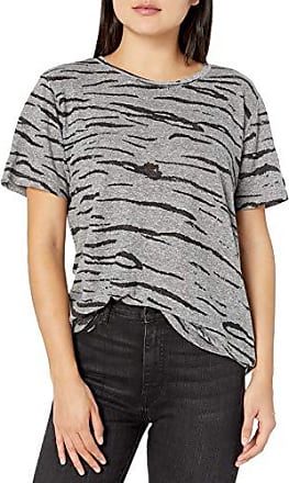 Monrow Womens Burn Out Oversized Crew