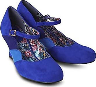 Damen Schuhe Absätze Pumps Santoni Wildleder Pumps in Blau 