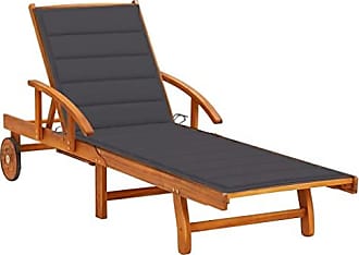 Bituxx Liegestuhl Sonnenliege Gartenliege Holzliege Strandliegestuhl verstellbar