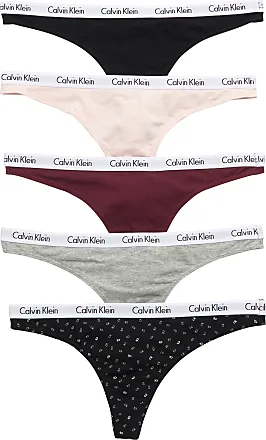 Calvin Klein Women's Motive Cotton Thongs 3-Pack - Heather/Nymph's