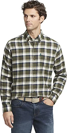 G.H. Bass & Co. Mens Valiant Poppy Plaid Untucked Button-Down