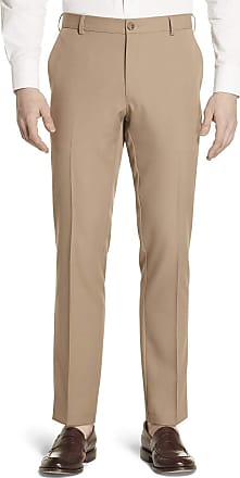 Geoffrey Beene Mens Slim Fit Flat Front Non Iron Dress Pant, Khaki, 36W x 34L