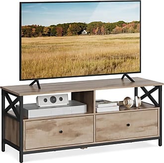 VASAGLE Table TV pour TV jusqu'à 43 pouces, meuble TV au design industriel,  console