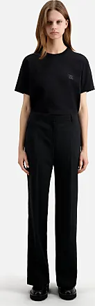 Black tuxedo trousers with satin details