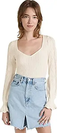 Sasha Raw Edge Sweater In White  Raglan sleeve, Waffle knit, Sweaters